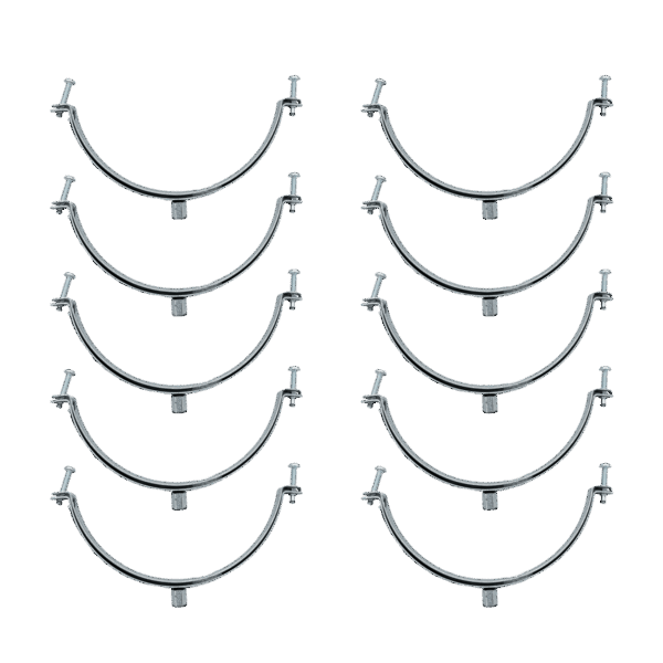 10 colliers support Ø125 mm